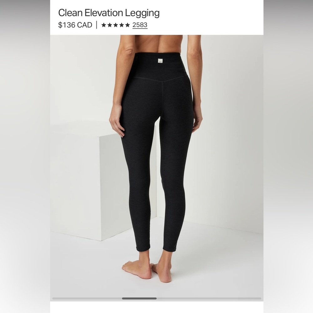 Vuori elevation black heather High-Waisted